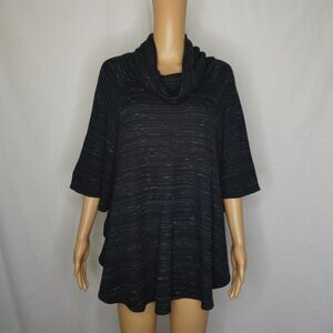 Soft Joia Stina Heather Charcoal Cowl Neck Sweater